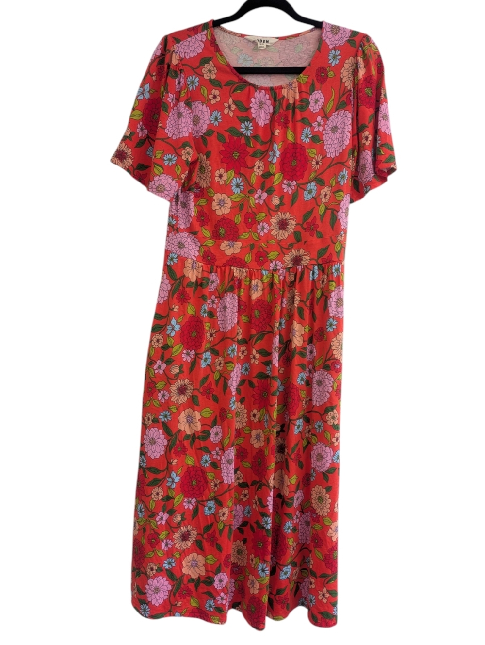Boden Orange Louisa Jersey Midi Dress